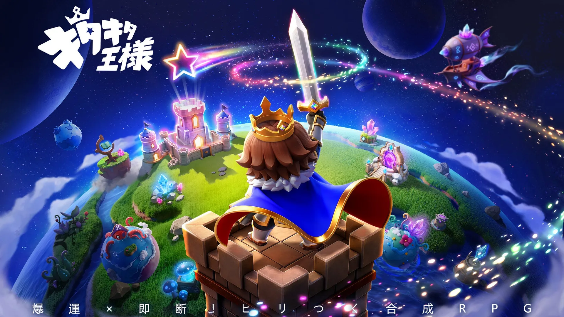 あのさん出演のスマホRPG『キタキタ王様』が2026年10月22日に正式リリース、渋谷・池袋でOOH広告も展開の画像